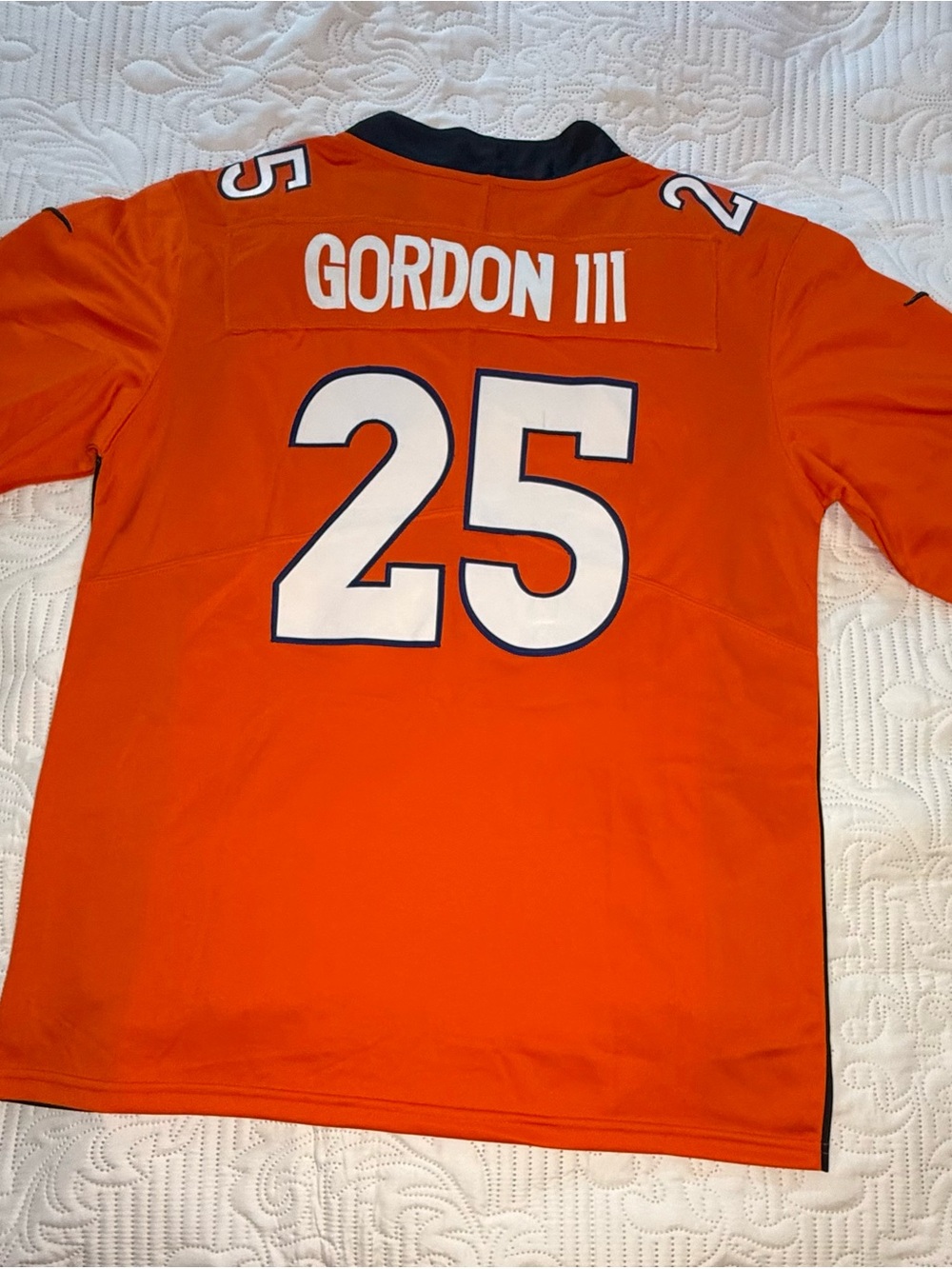 Nike Denver Broncos Melvin Gordon III #25 Jersey Orange Men’s Small - Picture 4 of 8
